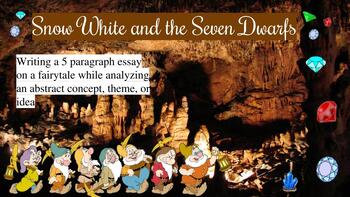 Preview of "Snow White and the Seven Dwarfs" Digital Literary Analysis Planner