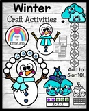 Snowflake, Snowman, Mittens, Snow Crafts: Winter Shapes, N