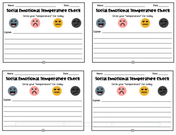 Social Emotional Temperature Check: Secondary