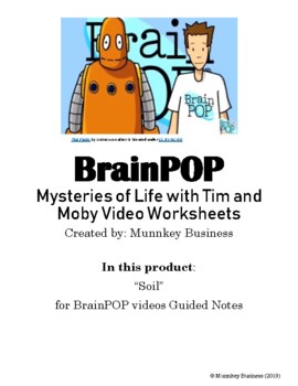 Preview of "Soil" for BrainPOP video - Distance Learning