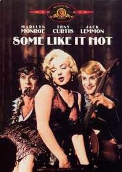 Preview of "Some Like It Hot" 1959 Movie Matching Questions