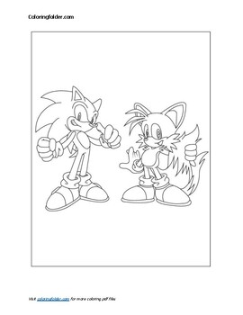 Sonic The Hedgehog Coloring Pages (PDF Download) - Coloringfolder