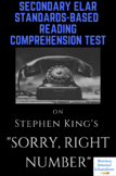 “Sorry, Right Number” by Stephen King Reading Comprehensio