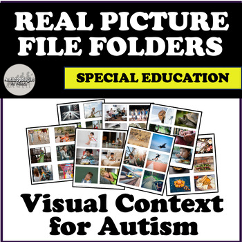 Preview of ✨ Sorting File Folders for Special Education (REAL PICTURES) ✨