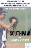 "Southpaw" by Judith Viorst Multiple-Choice Reading Compre