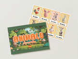 (Spanish)AMAZING 80 Animals Flashcards + BONUS:Memory Game