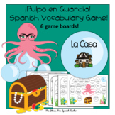 Spanish Vocabulary Game LA CASA & CHORES VOCABULARY  Octop