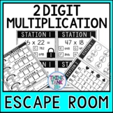 Multiplication Escape Room | 2 digit x 2 digit | Math Acti