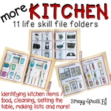 Kitchen / Cooking Life Skill File Folders for special education