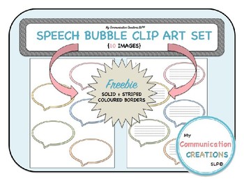 Preview of {Speech Bubbles} Clip Art Set {FREEBIE}!!!
