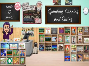 Preview of  Spending, Earning & Saving Digital Library
