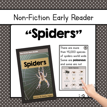 Preview of "Spiders" | Differentiated Fall Nonfiction Book and Comprehension Questions