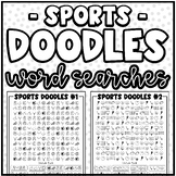 "Sports" Doodle Word Searches | Fun Challenge, Early Finis
