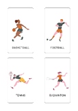Sports Flash Cards - Single Sided - 3x5 inches