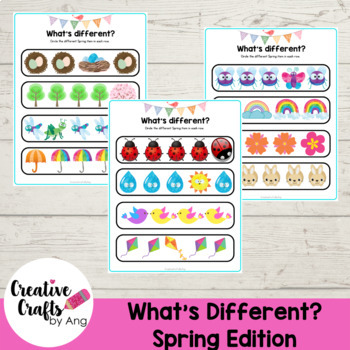 spot the difference worksheets for kindergarten teaching resources tpt