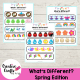 "Spot the Difference" Spring worksheets - Preschool | PreK