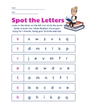 "Spot the Letters" P.E. Worksheet