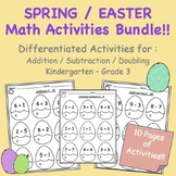 *Spring - Easter Egg Math Activities; Kindergarten, Grade 