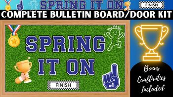 Preview of *Spring It On Complete Board/Door Kit & Activities & Bonus SVG Files*