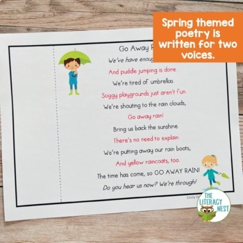Partner Poems for Fluency Practice ~Spring Themed Poetry~ | TpT