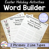 Easter Word Building Center Activity