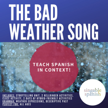 Preview of Sr. Schmieg - "En la nieve" (The Bad Weather Song) - Song/Storytelling Lesson