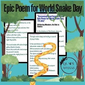 Preview of "Sssssensational Serpents: An Epic Poem for World Snake Day, 16 July"