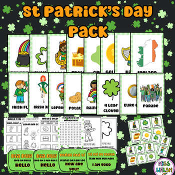 Preview of ☘️St Patrick's Day Pack (Over 100 pages)☘️