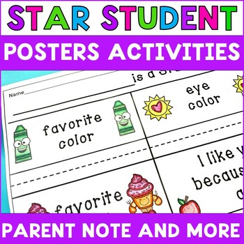 Preview of Star Student of the Week Poster Book and All About Me Poster