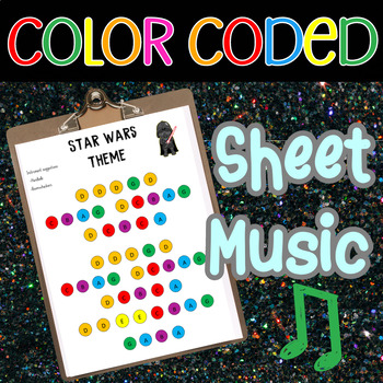 Preview of 'Star Wars Theme' -  Simple sheet music for handbells and boomwhackers