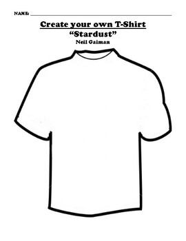 “Stardust” T-Shirt Worksheet by BAC Education | TPT