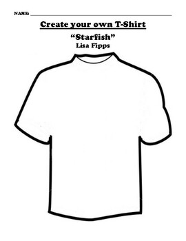 “Starfish” T-SHIRT WORKSHEET by Northeast Education | TPT