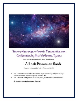 Preview of "Starry Messenger", a book by Neil deGrasse Tyson: Book Discussion Guide