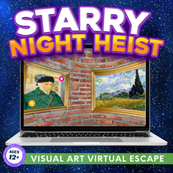 Preview of Starry Night Heist: 360 Digital Escape Room - Middle School Digital Escape Room