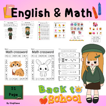 Preview of "Starting Strong: English and Math Essentials for Kids"