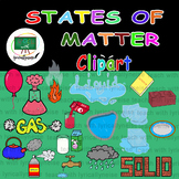  States of Matter Clipart | Science | Solid Liquid Gas