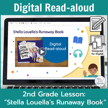 Preview of "Stella Louella's Runaway Book" Read-aloud Activity and Lesson for Google Slides