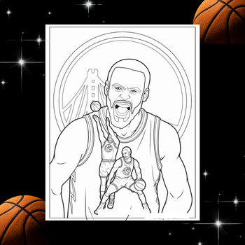 Stephen Curry Coloring Pages: Celebrate the Basketball Superstar Through  Artist