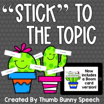 Stick To The Topic - Maintaining A Conversation