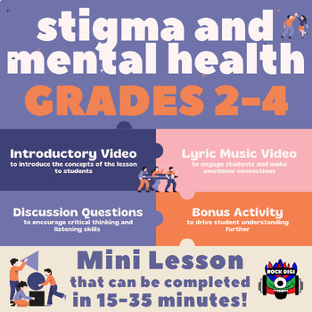 Preview of "Stigma and Mental Health" Mini Lesson for Grades 2-4