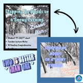 "Stopping By Woods on a Snowy Evening" Reading Lesson and Quiz