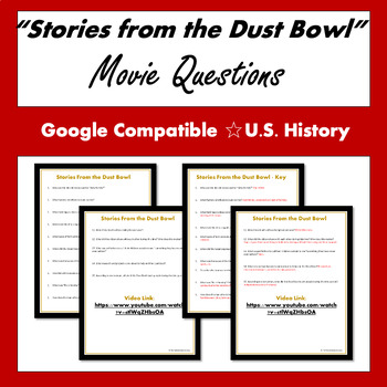 Preview of "Stories from the Dust Bowl" Movie Questions (Google Comp)