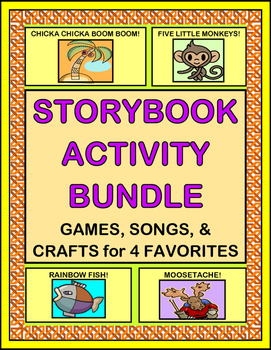 Preview of "Storybook Activity Bundle" -- Group Games, Songs, and Crafts for Four Favorites