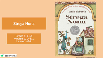 Preview of "Strega Nona" Google Slides- Bookworms Supplement
