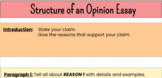   Structure of an Opinion Essay (TC)