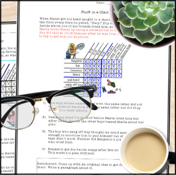 printable logic puzzle worksheet by catch my products tpt