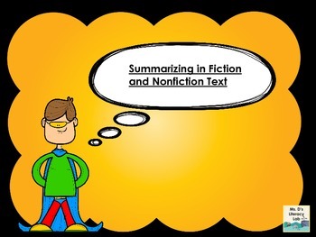 Preview of  Summarizing Powerpoint  (Fiction and Nonfiction)