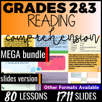 Preview of Reading Comprehension Google Slides Digital Resources 2nd 3rd Grade
