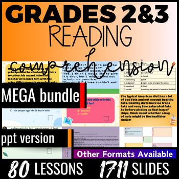 Preview of Reading Passages and Comprehension Questions PowerPoints