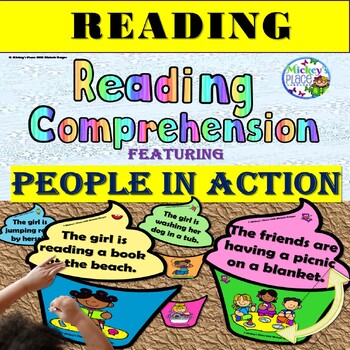 Preview of  Summer Reading Comprehension Learning Center: People in Action